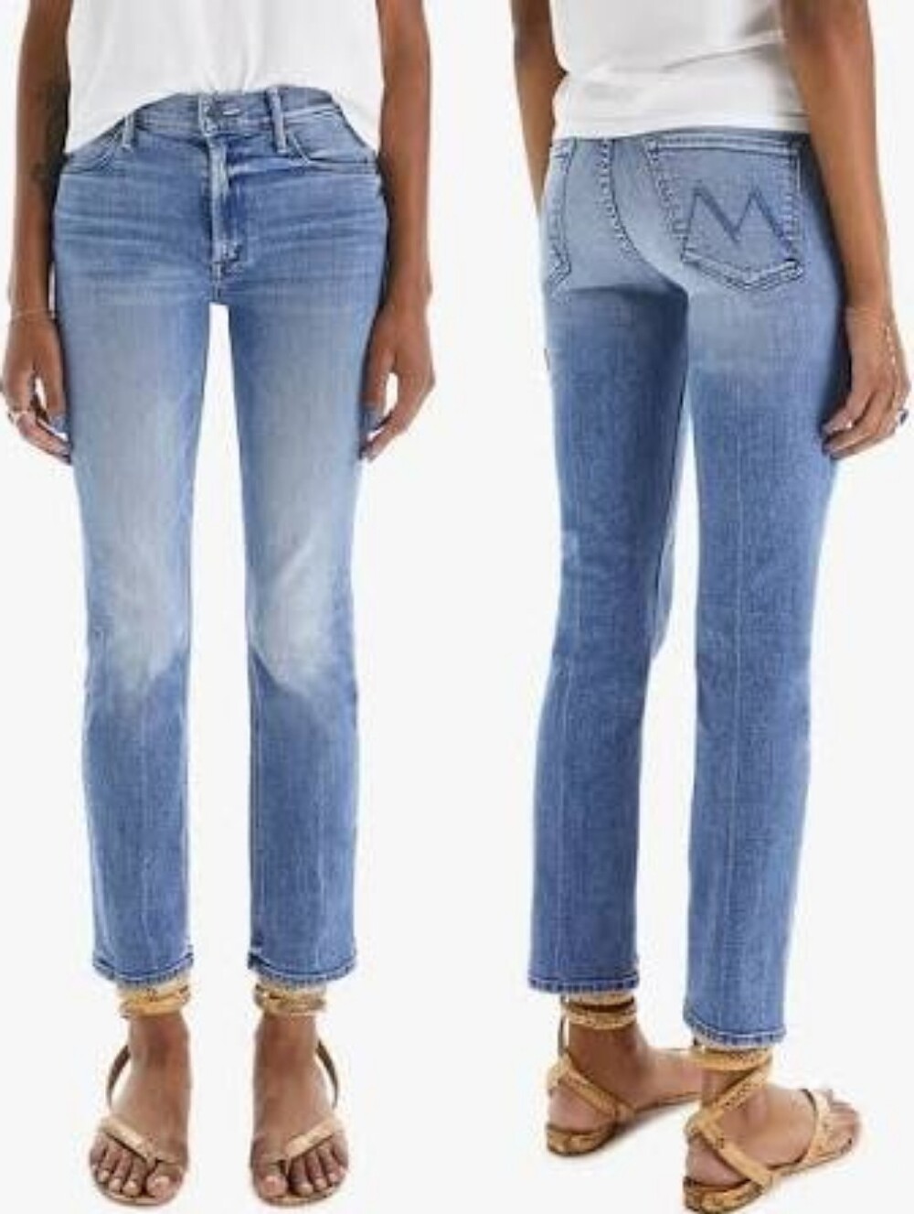Mother Mid Rise Dazzler Ankle New